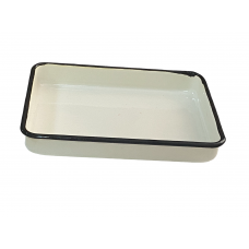 ЛУЭ-130 Rectangular tray enameled  130 x 180 x 25 mm 